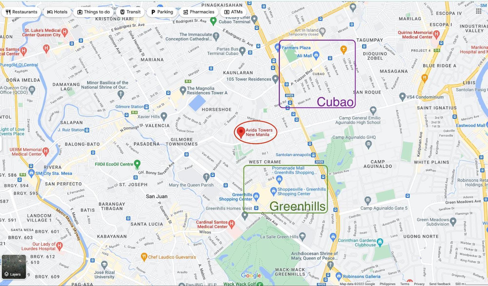 Avida Towers New Manila Near Crame, Cubao And Greenhills Quezon City Zewnętrze zdjęcie